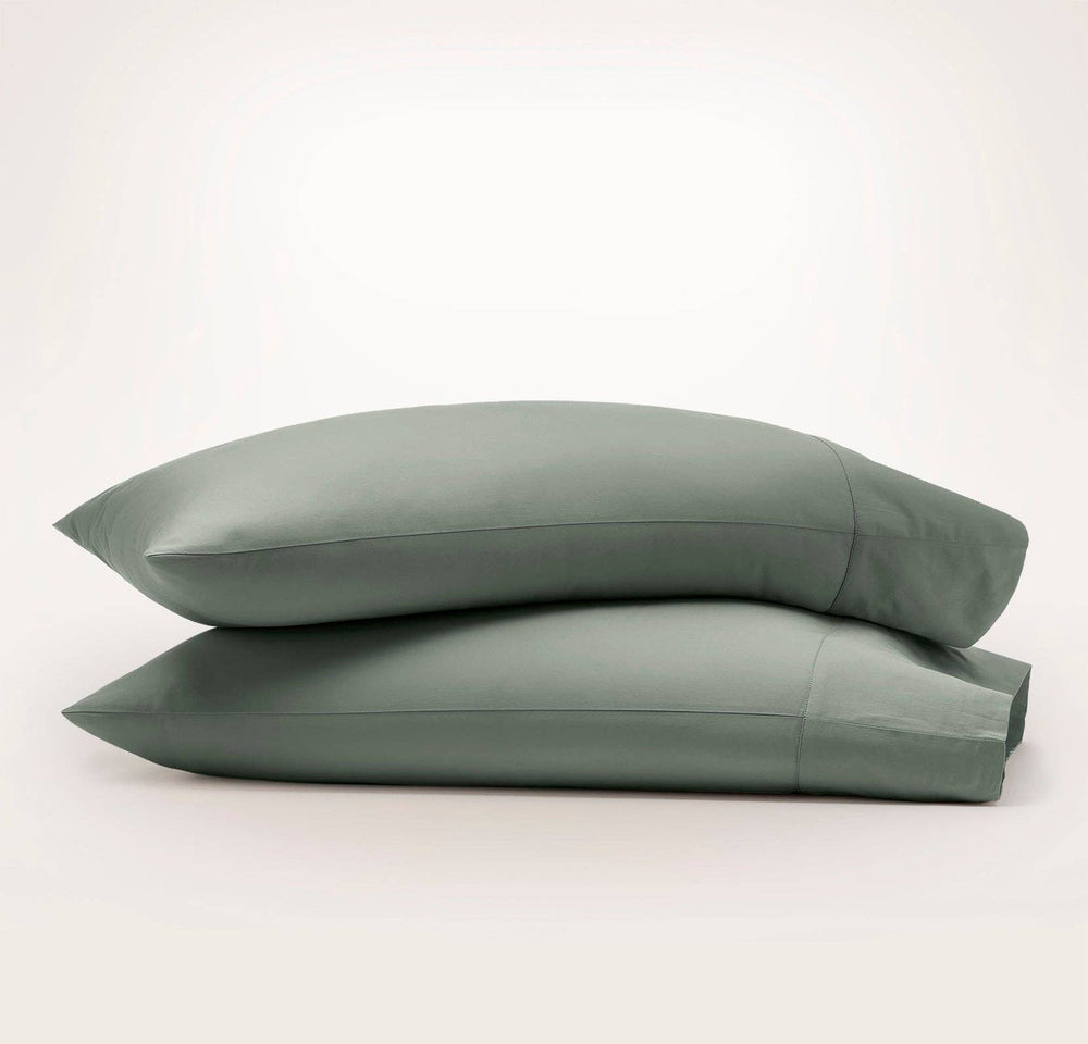 Signature Hemmed Pillowcase Set: Mist / King