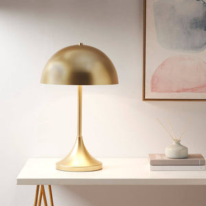 Art Deco Gold Dome Lamp